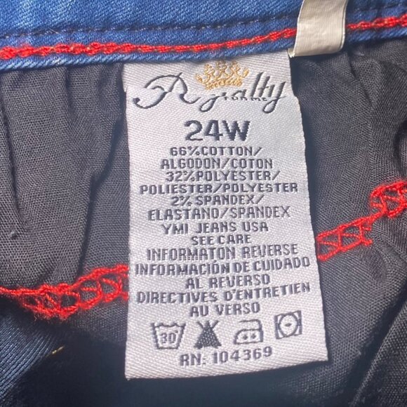 Womens Cropped Denim Capri Pants 24W Stretchy Casual Comfort Y2k Summer - Picture 7 of 7